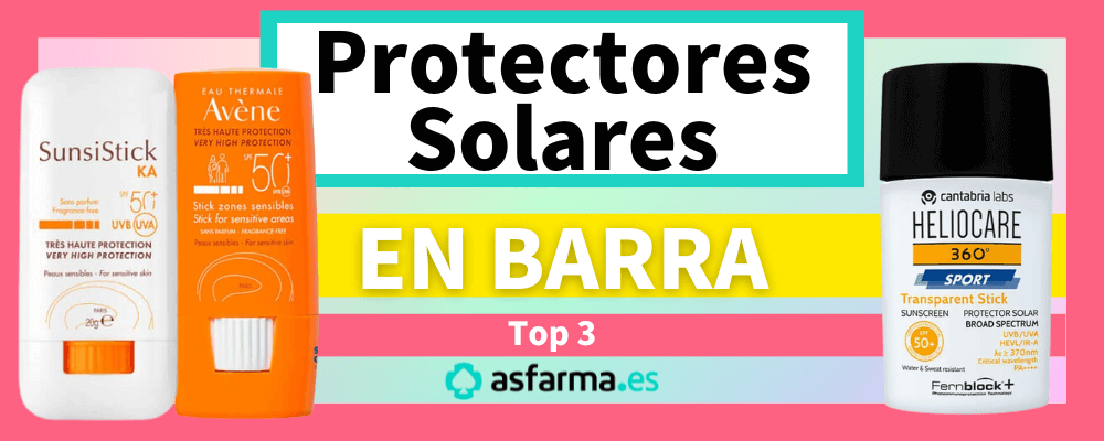Protector Solar en Barra, Top 3, De Farmacia