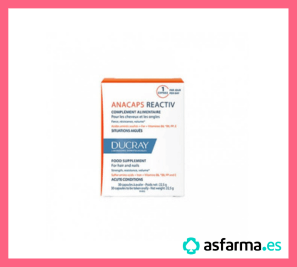 Vitaminas de farmacia para el pelo Anacaps Reactiv de Ducray